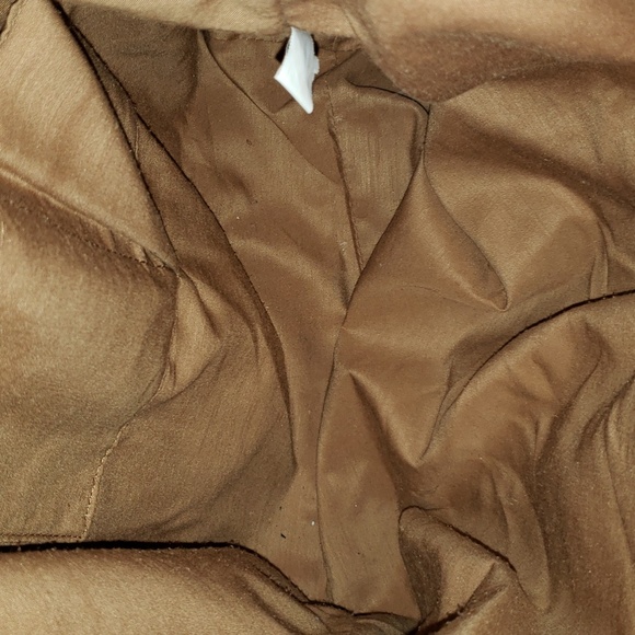 Suede like tote - Camel - Picture 3 of 7